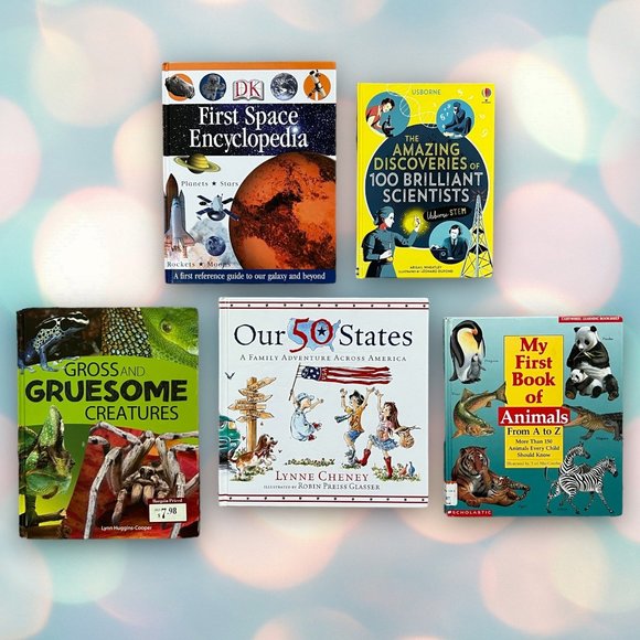 Lot Of 5 Children’s Educational Hardcover Books - Picture 1 of 1